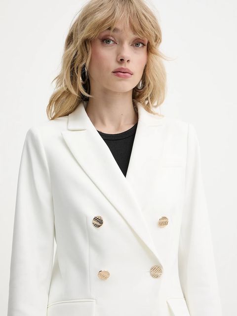 Morgan marynarka kolor biały dwurzędowa gładka VPKY.F - zdjęcie produktu nr 2