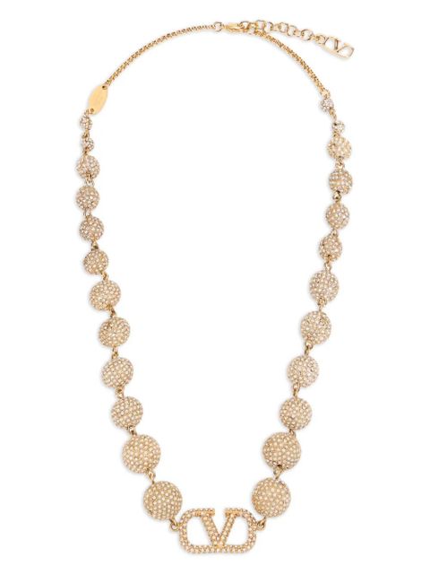 Valentino Garavani crystal-embellished necklace - Gold