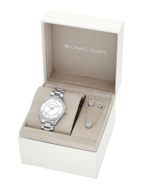 Michael Kors zegarek, naszyjnik i kolczyki LAURYN