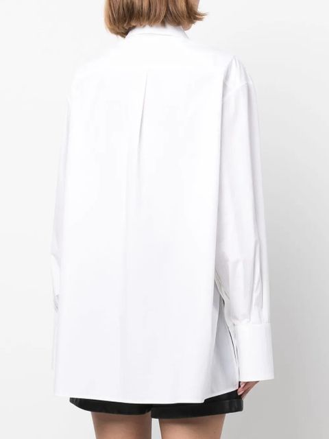 Valentino Garavani flower embroidered shirt - White