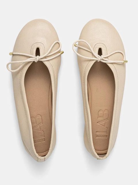 Answear.LAB baleriny skórzane kolor beżowy - zdjęcie produktu nr 2