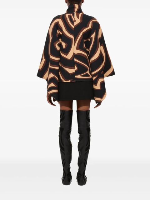PUCCI labirinto print cape - Neutrals