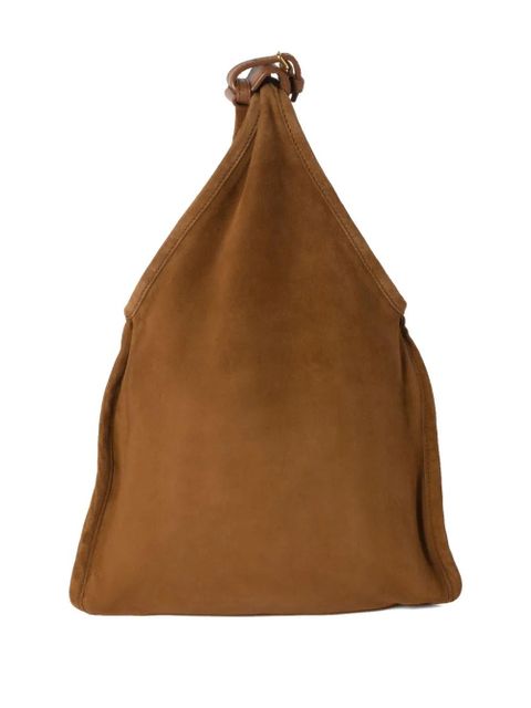 Miu Miu Trick suede tote bag - Brown