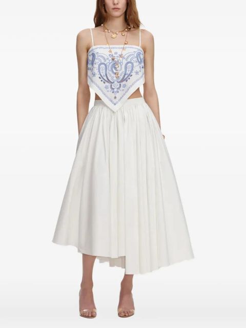 Self-Portrait embroidered bandana top - White - zdjęcie produktu nr 1