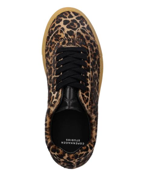Copenhagen animal-print lace-up sneakers - Brown
