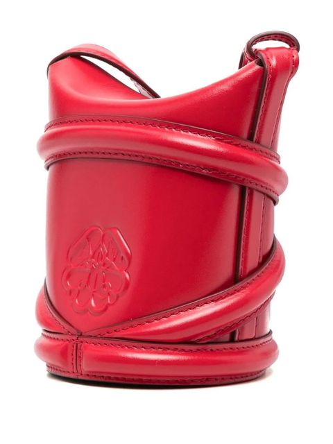 Alexander McQueen micro The Curve cross body bag - Red