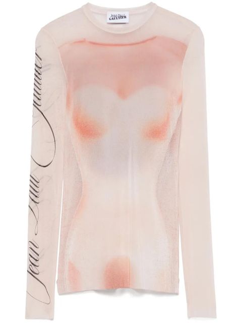 Jean Paul Gaultier silhouette-print T-shirt - Pink - zdjęcie produktu nr 1