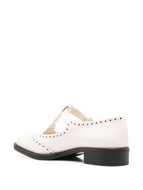 Miu Miu 35mm leather loafers - White