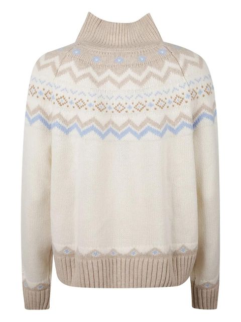 MC2 Saint Barth Meghan patterned sweater - Neutrals - zdjęcie produktu nr 2