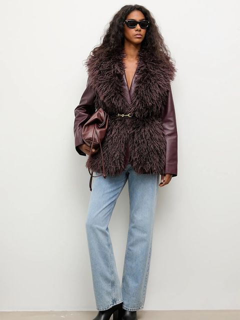 Answear.LAB bezrękawnik kolor brązowy przejściowy