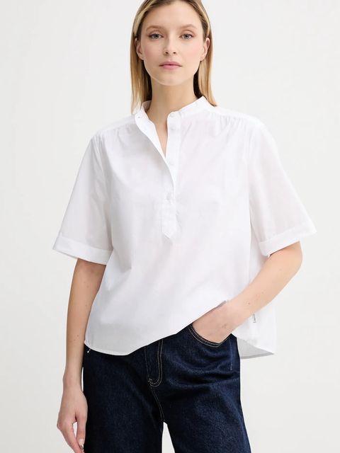 Marc O'Polo bluzka bawełniana damska kolor biały gładka 5000006442 - zdjęcie produktu nr 1