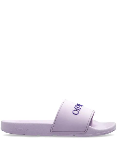 Off-White logo flip flops - Purple - zdjęcie produktu nr 1