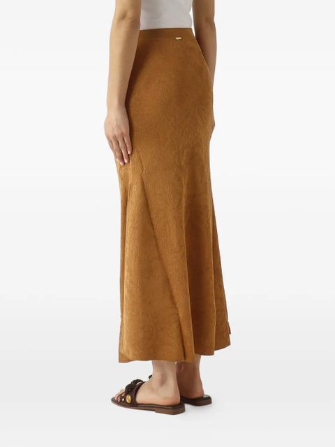 TWINSET floral-jacquard knit skirt - Neutrals