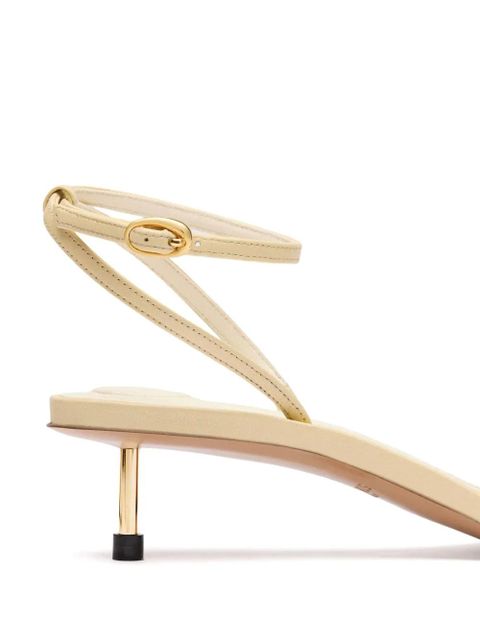 Jacquemus 40mm Les Regalo leather sandals - Neutrals