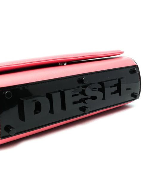 Diesel zip-embellished cross-body bag - Pink