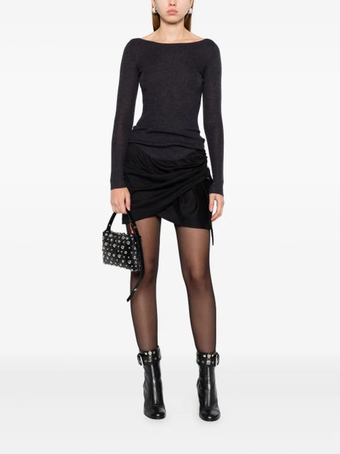 ISABEL MARANT boat-neck sweater - Grey - zdjęcie produktu nr 2