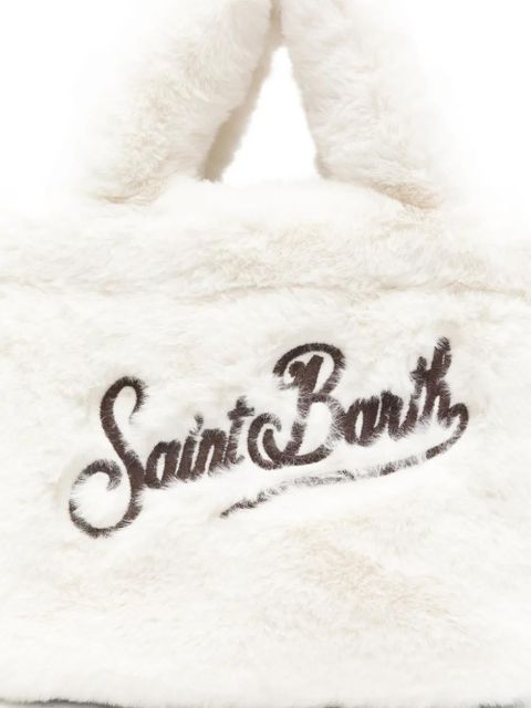 MC2 Saint Barth Mini Vanity logo-detail bag - Neutrals