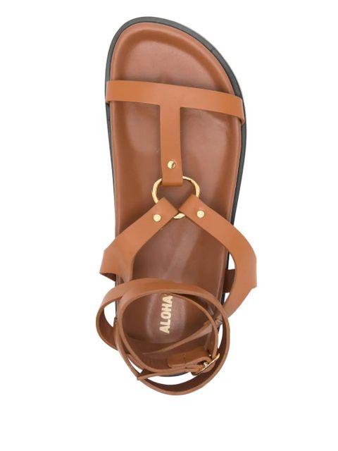 ALOHAS leather sandals - Brown