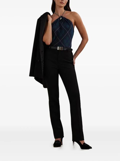 Lauren Ralph Lauren satin-stripe straight trousers - Black - zdjęcie produktu nr 2