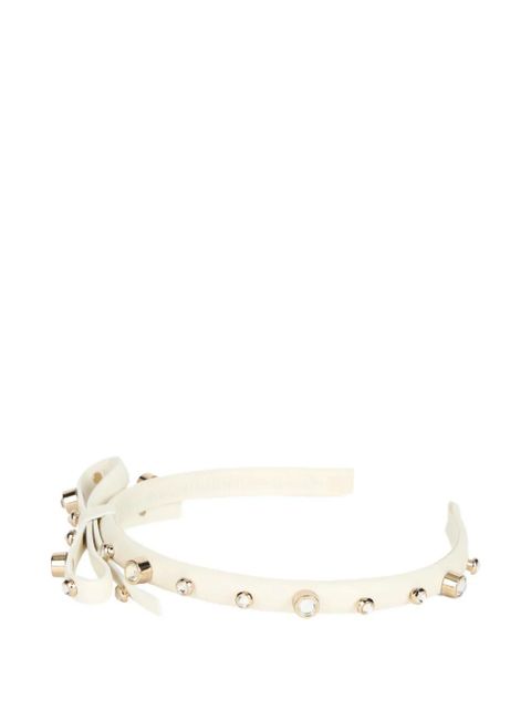 Valentino Garavani bow stud headband - Neutrals - zdjęcie produktu nr 2