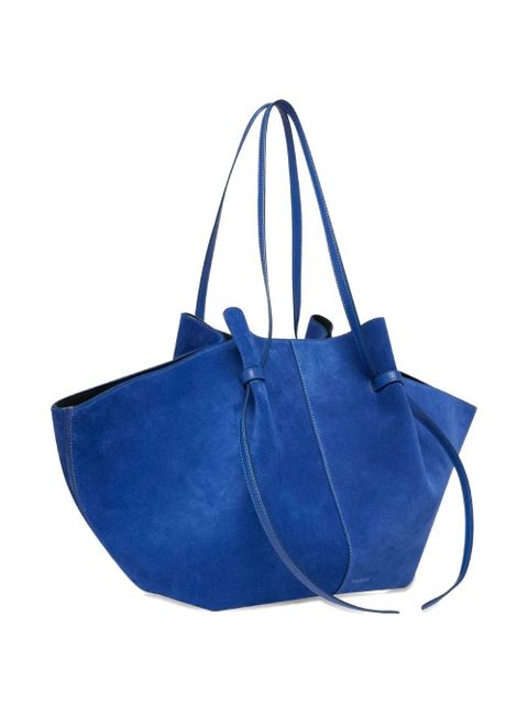 Yuzefi large Mochi suede shoulder bag - Blue - zdjęcie produktu nr 2