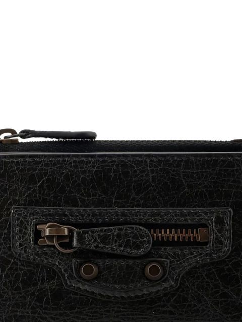 Balenciaga Le City zip detail wallet - Black