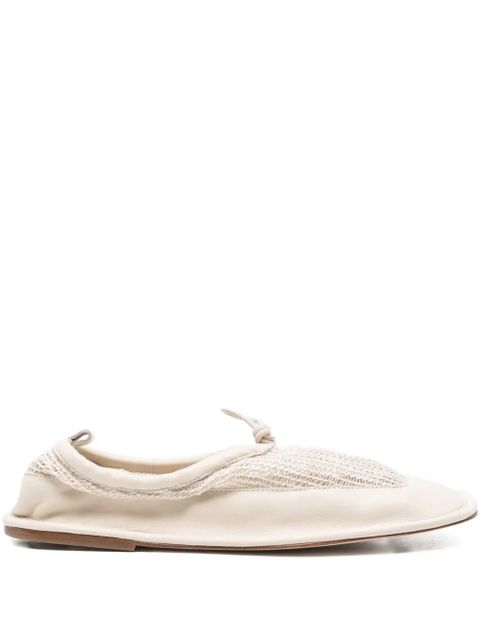 Hereu Puntera mesh-panel ballet flats - Neutrals - zdjęcie produktu nr 1
