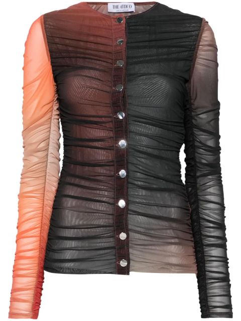 The Attico gradient shirt - Red - zdjęcie produktu nr 1