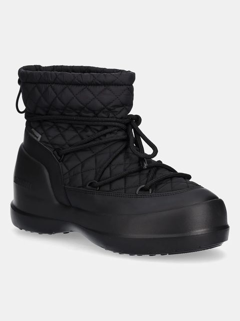 Moon Boot śniegowce MB MEZZALUNA QUILTED MID WP kolor czarny 80D2500020 N001 - zdjęcie produktu nr 1