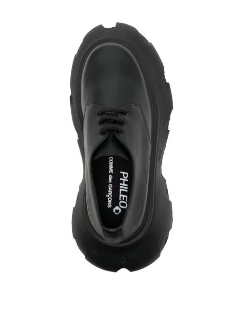 Comme Des Garçons x Phileo leather Derby shoes - Black