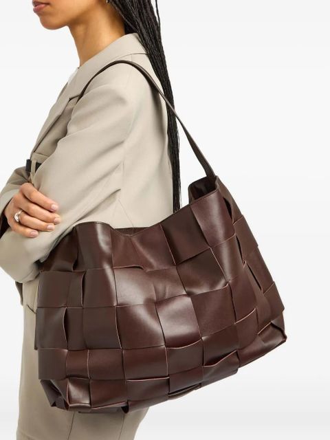 St. Agni large woven tote bag - Brown