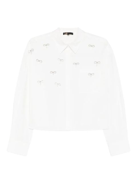 Maje bow-buttoned shirt - White - zdjęcie produktu nr 1