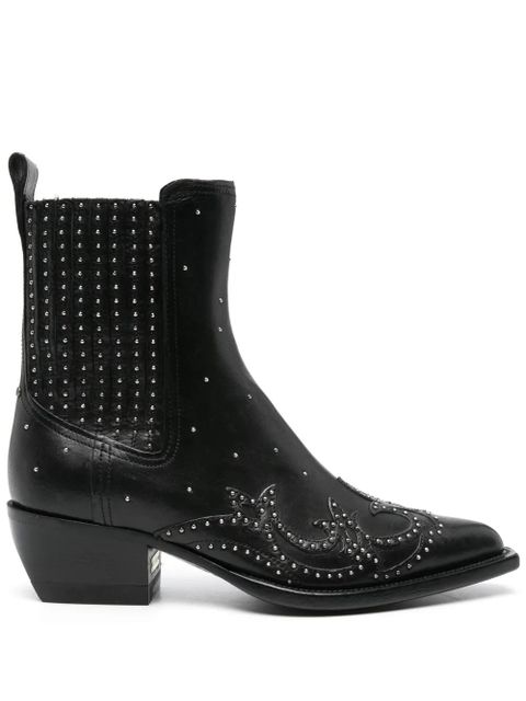 Golden Goose stud-embellished leather boots - Black - zdjęcie produktu nr 1