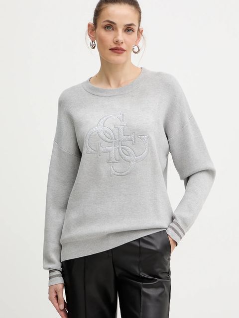 Guess sweter SYLVIE damski kolor szary lekki W5BR42 Z26I2 - zdjęcie produktu nr 1