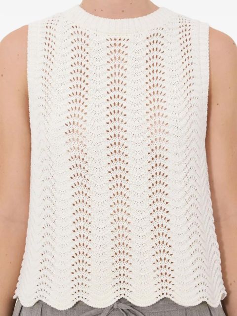 LouLou de Saison crochet top - Neutrals