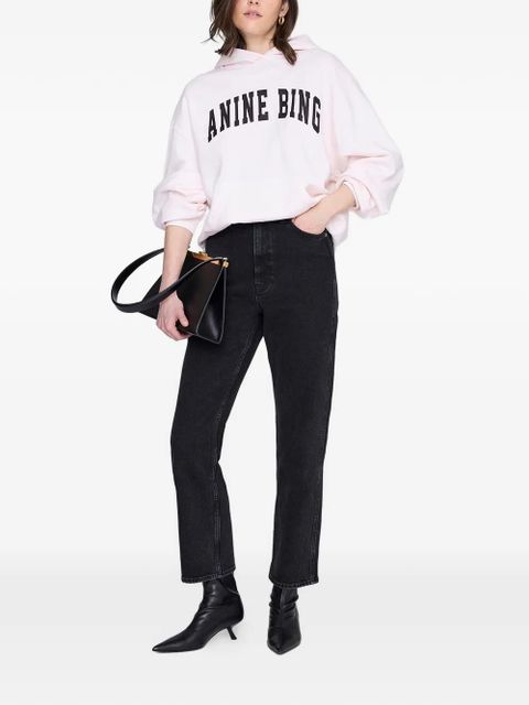 ANINE BING Harvey logo-detail hoodie - Pink