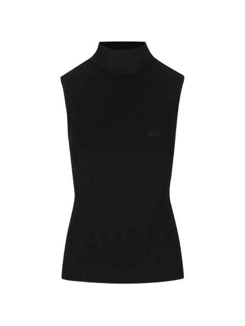 LOEWE fine-knit tank top - Black - zdjęcie produktu nr 1