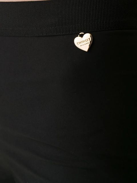 TWINSET cropped skinny trousers - Black