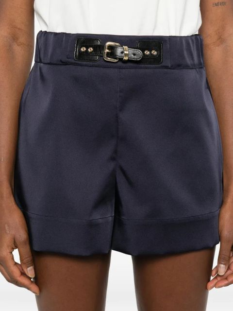Maje satin shorts - Blue