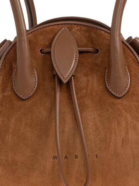 Marni Tulipea drawstring-closure shoulder bag - Brown - zdjęcie produktu nr 2
