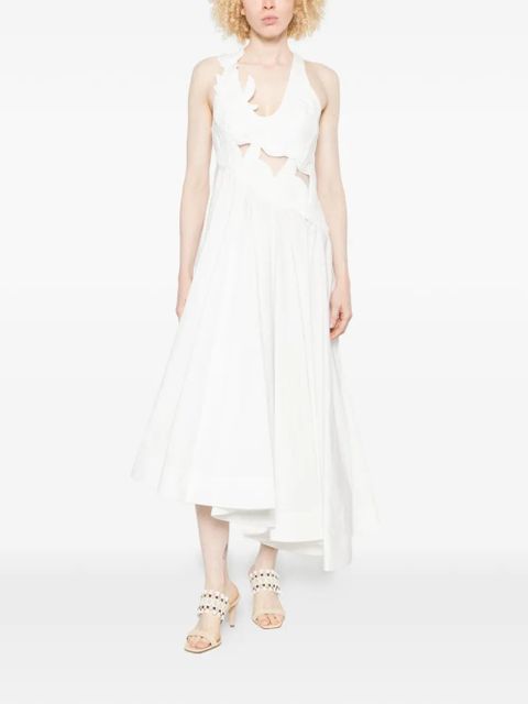 ZIMMERMANN Luna appliqué midi dress - Neutrals - zdjęcie produktu nr 2