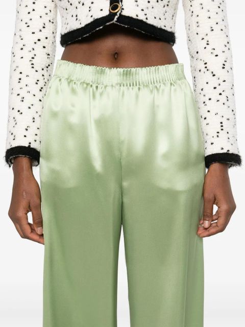 Valentino Garavani satined trousers - Green - zdjęcie produktu nr 2