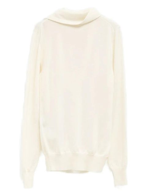 Jil Sander draped sweater - Neutrals