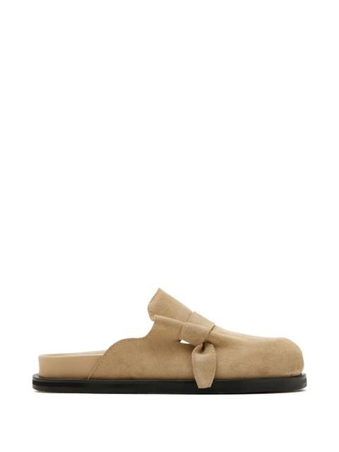 Yuzefi knotted suede mules - Neutrals - zdjęcie produktu nr 1