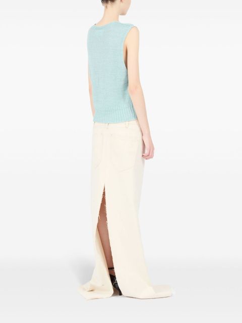 Maison Margiela Fussbett knitted top - Blue