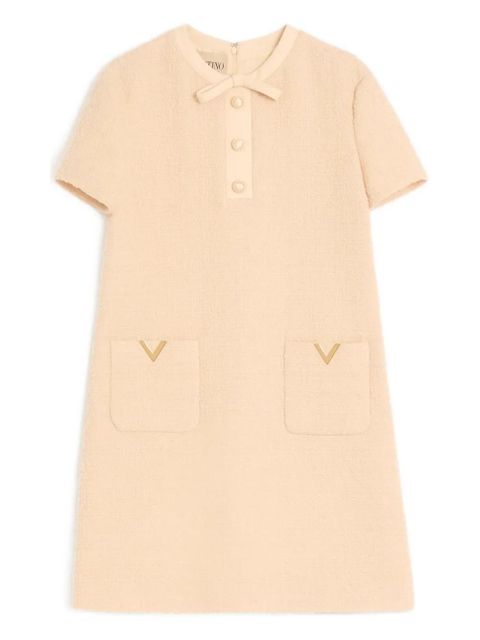 Valentino Garavani button-fastening mini dress - Neutrals - zdjęcie produktu nr 1