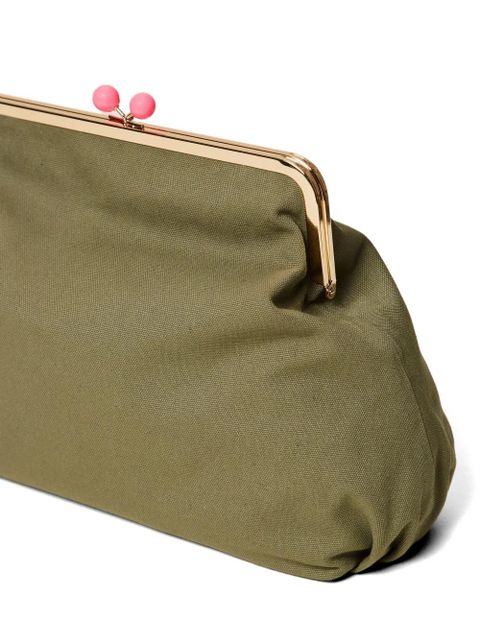 TWINSET Myfo maxi bead-embellished clutch bag - Green