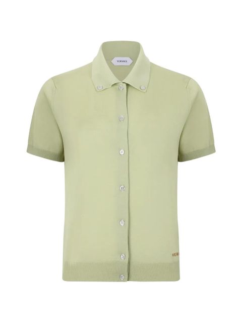 Versace button-down short-sleeve shirt - Green - zdjęcie produktu nr 1