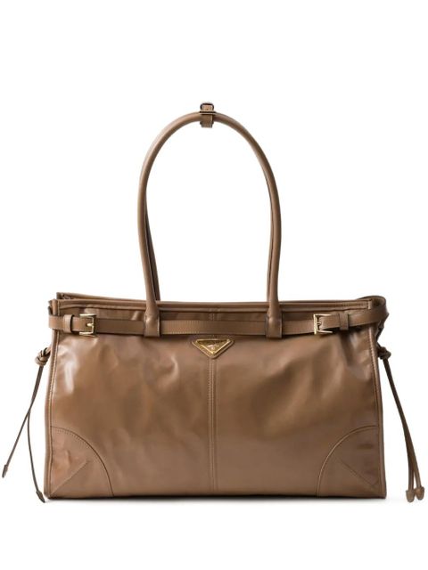 Prada large Bonnie tote bag - Brown - zdjęcie produktu nr 1