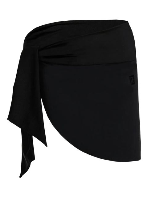 Balmain asymmetric tie sarong - Black - zdjęcie produktu nr 1